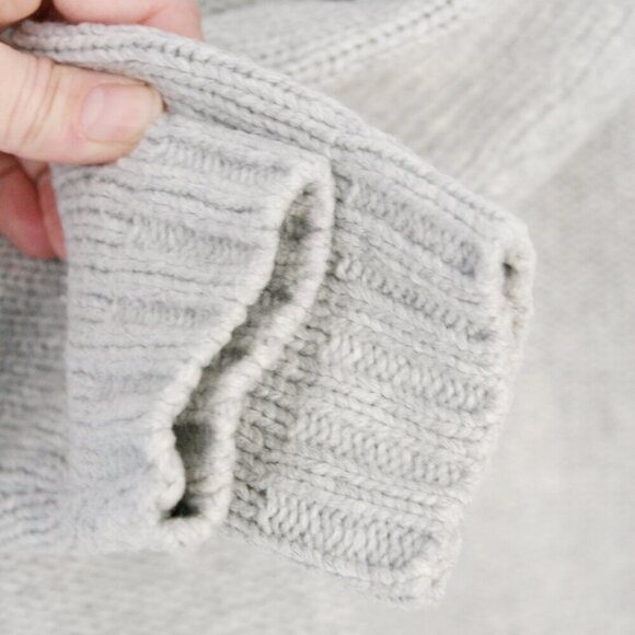 Banana Republic Sunday Sunday Wool Blend Grey Raglan Knit Crewneck Sweater Sz XS - Picture 5 of 13